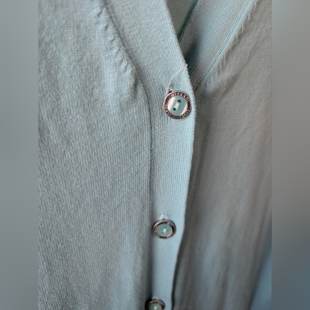 Isaac Mizrahi Blue Ombre Cardigan - Picture 3 of 7